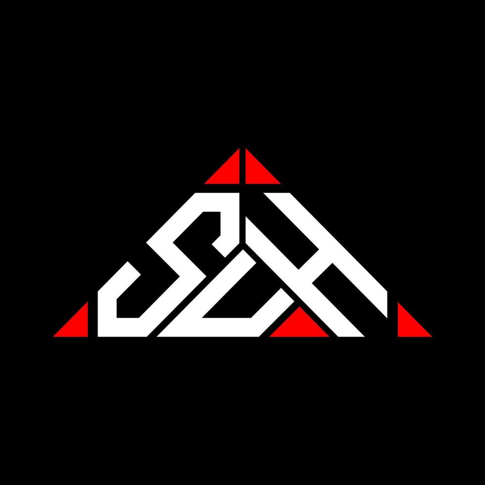 diseño creativo del logotipo de suh letter con gráfico vectorial, suh logotipo simple y moderno. vector