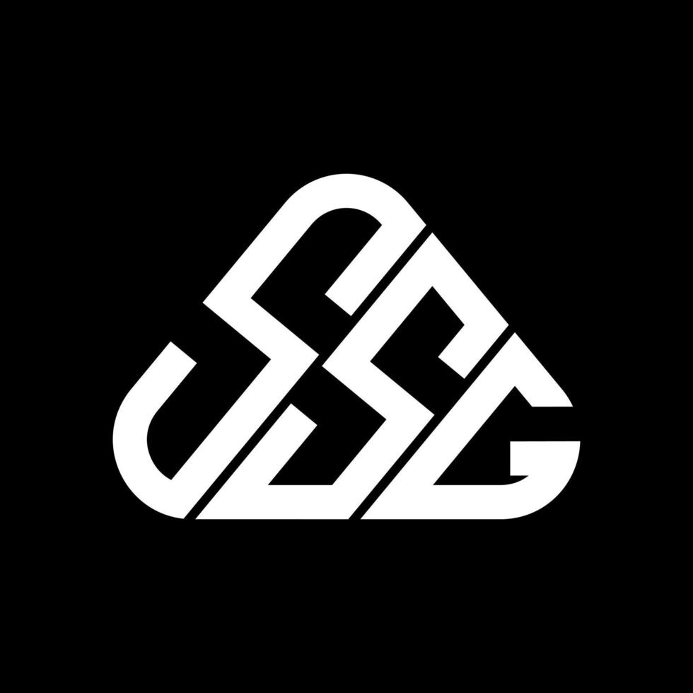 SSG letter logo creative design with vector graphic, SSG simple and modern logo.
