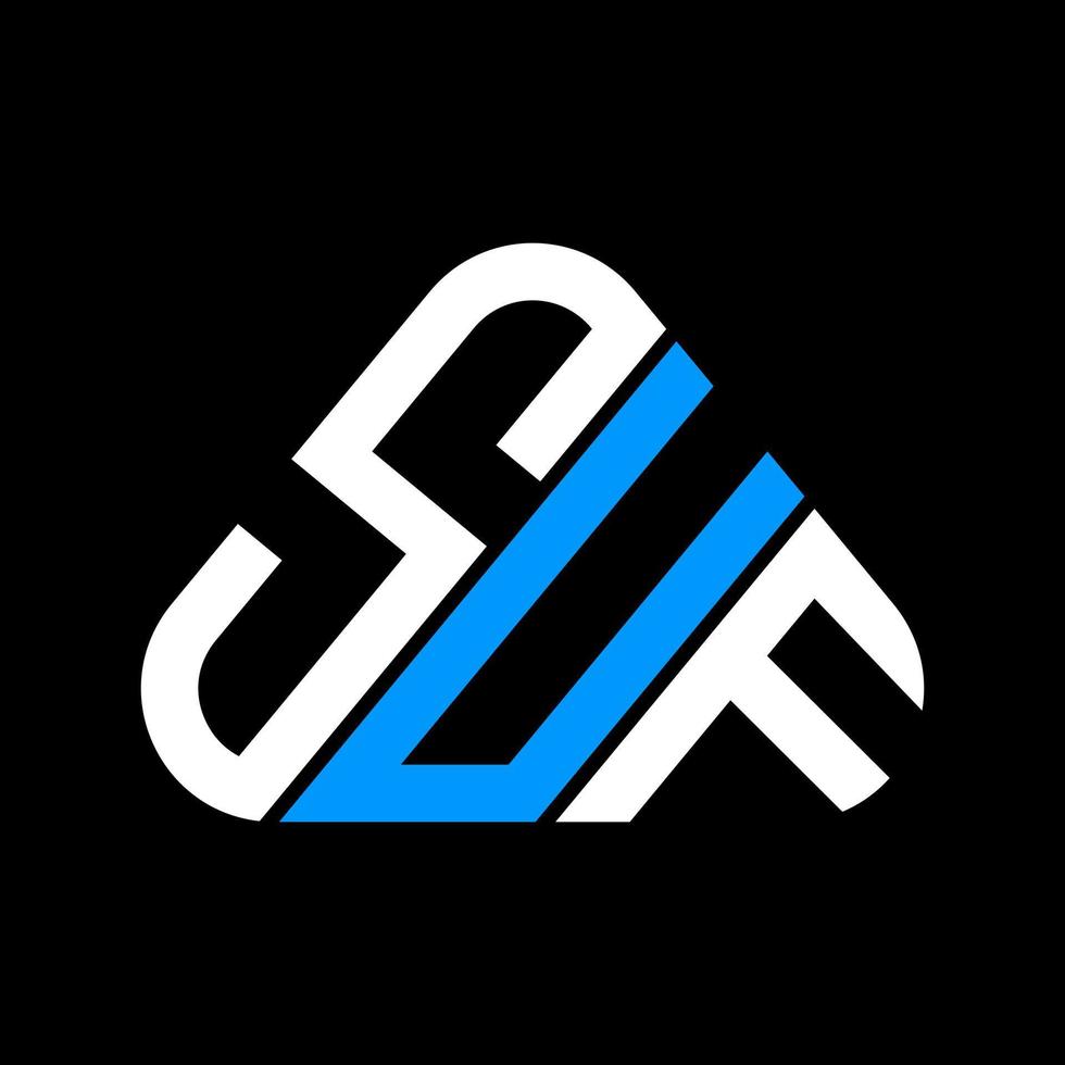SUF letter logo creative design with vector graphic, SUF simple and modern logo.