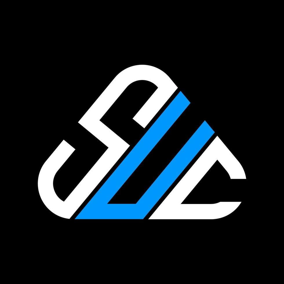 SUC letter logo creative design with vector graphic, SUC simple and modern logo.