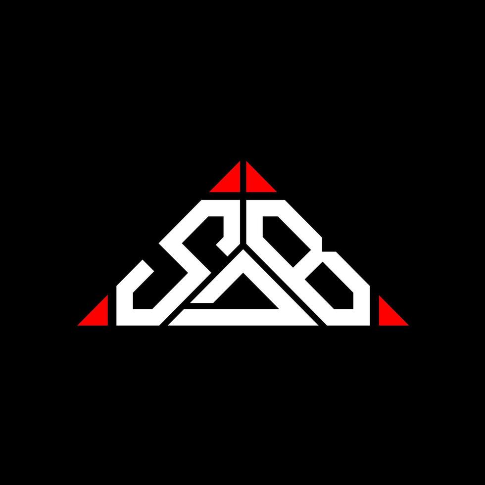 SDB letter logo creative design with vector graphic, SDB simple and modern logo.