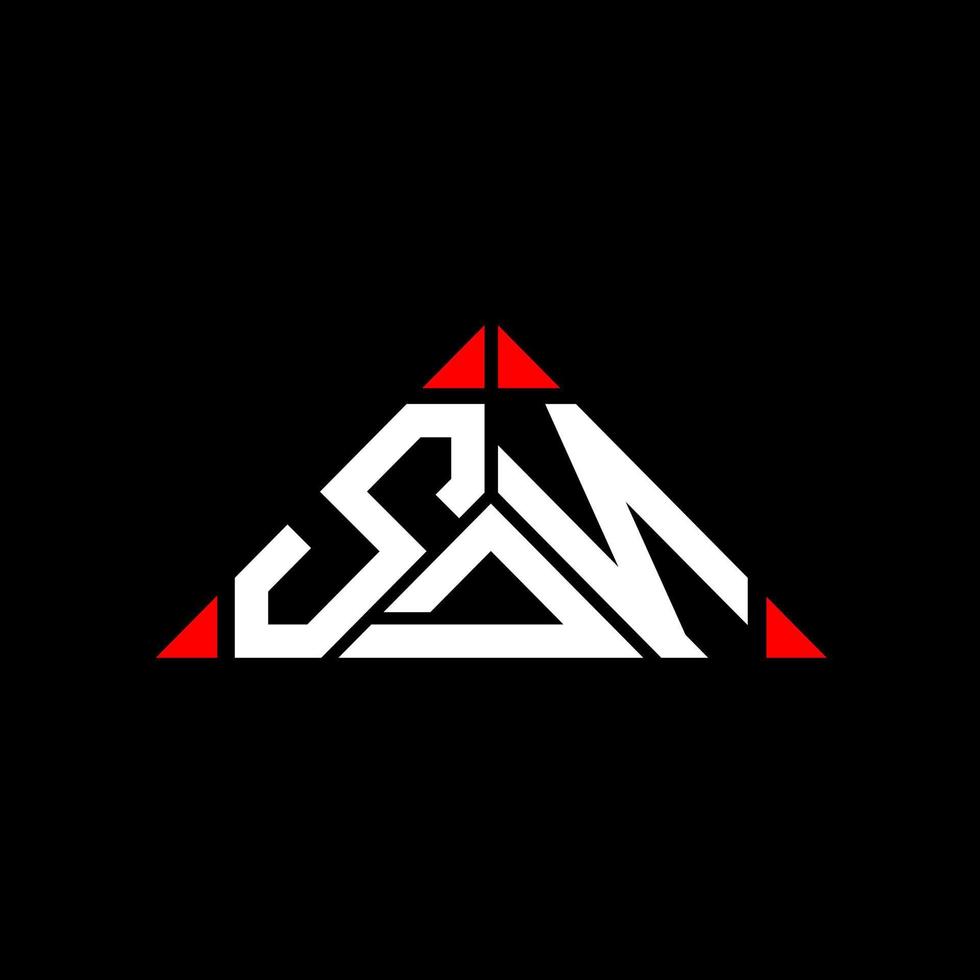 Diseño creativo del logotipo de la letra sdn con gráfico vectorial, logotipo simple y moderno de sdn. vector