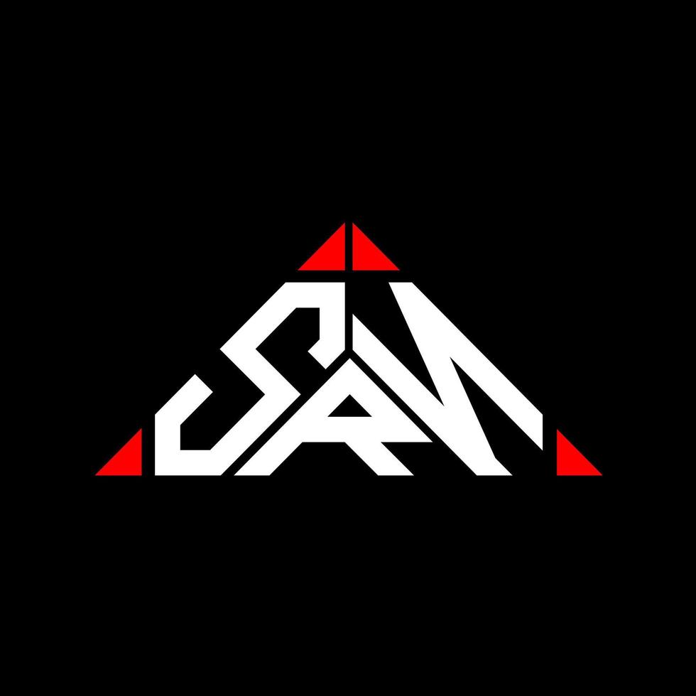 Diseño creativo del logotipo de la letra srn con gráfico vectorial, logotipo simple y moderno de srn. vector