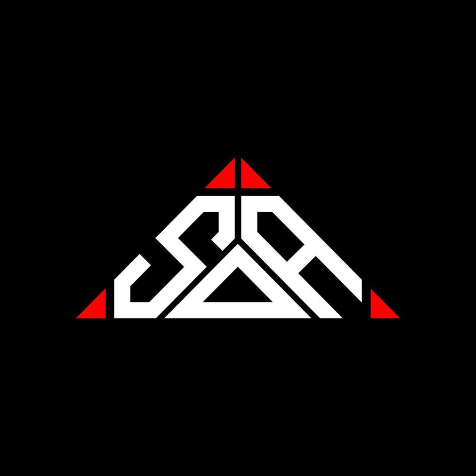 SOA letter logo creative design with vector graphic, SOA simple and modern logo.