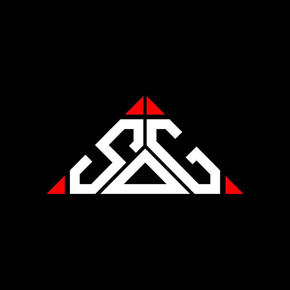 SOG letter logo creative design with vector graphic, SOG simple and modern logo.