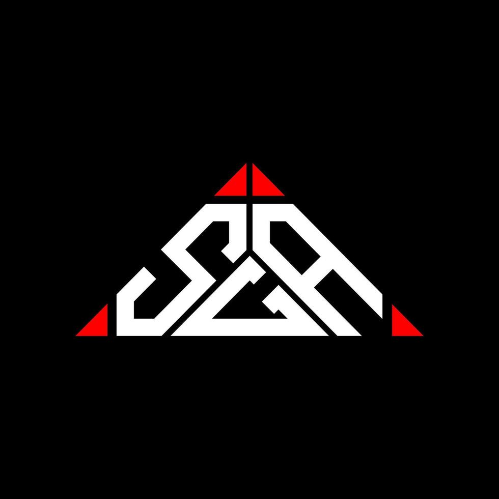 SGA letter logo creative design with vector graphic, SGA simple and modern logo.