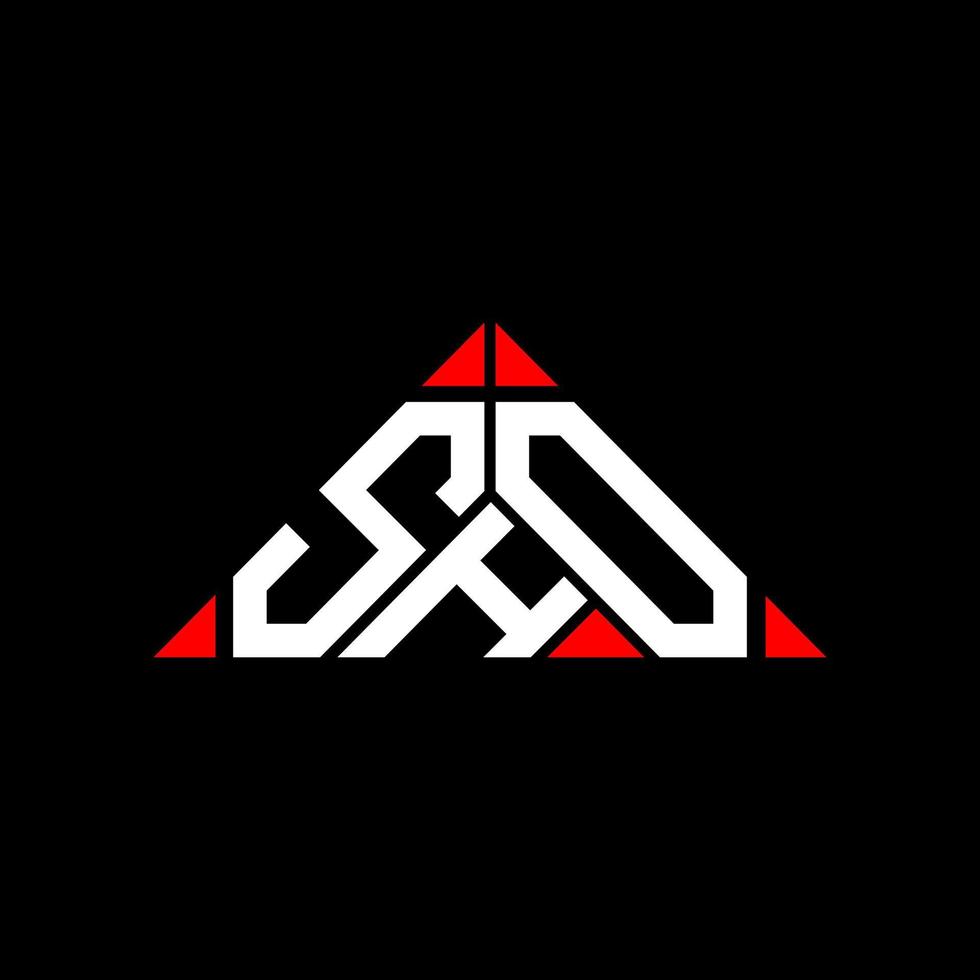 diseño creativo del logotipo de la letra sho con gráfico vectorial, logotipo simple y moderno de sho. vector