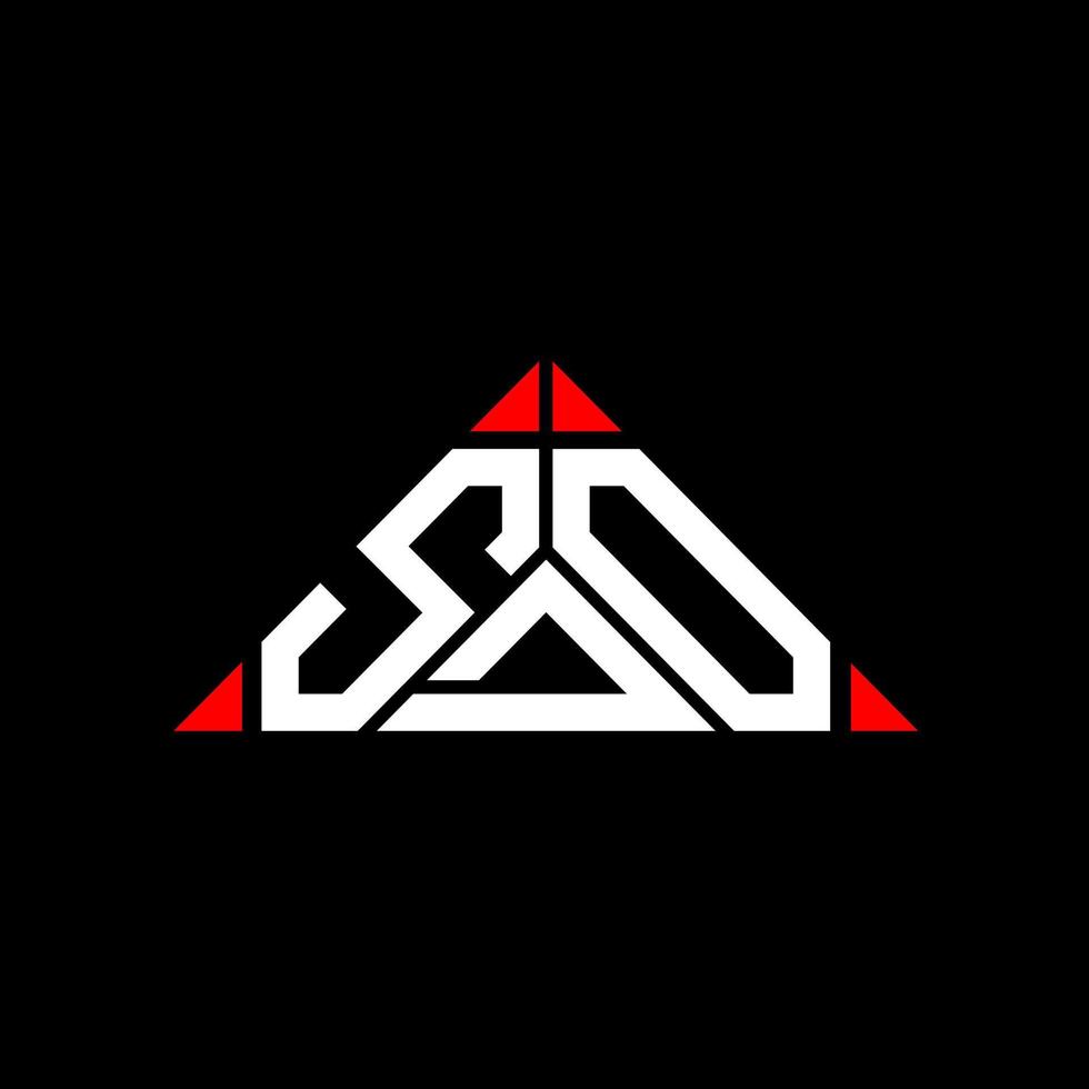 SDO letter logo creative design with vector graphic, SDO simple and modern logo.