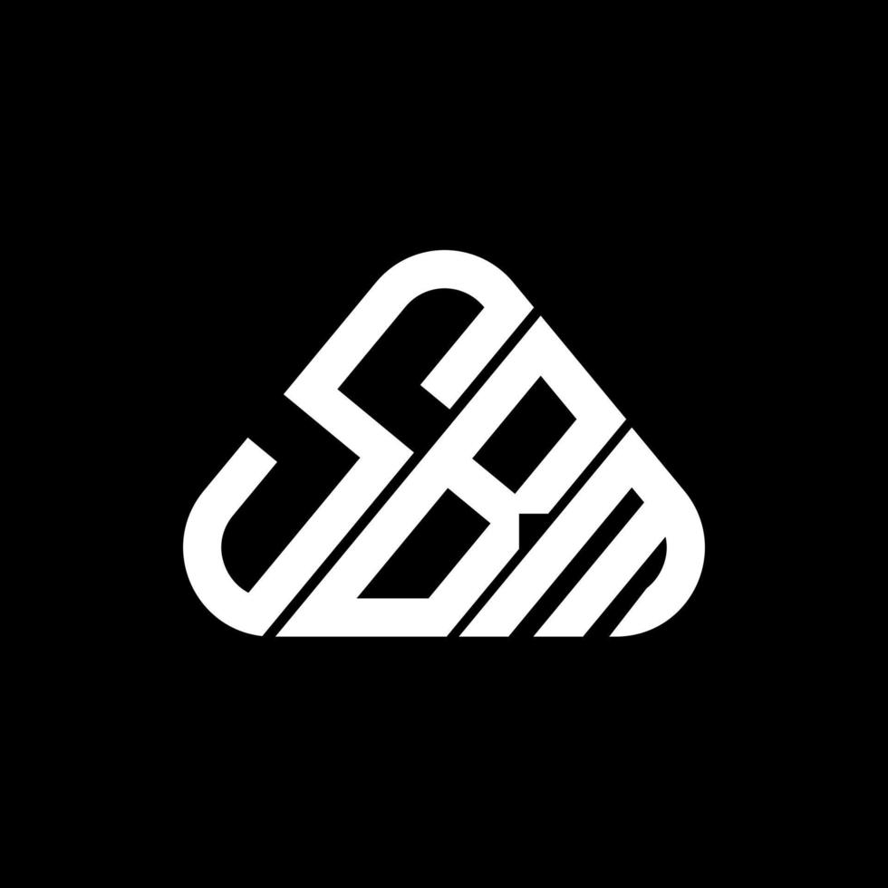 Diseño creativo del logotipo de la letra sbm con gráfico vectorial, logotipo simple y moderno de sbm. vector