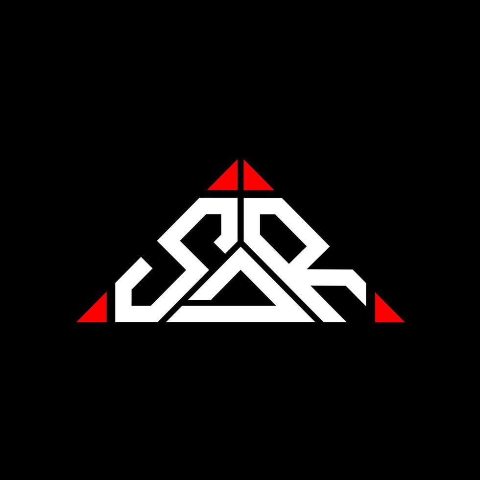 SDR letter logo creative design with vector graphic, SDR simple and modern logo.