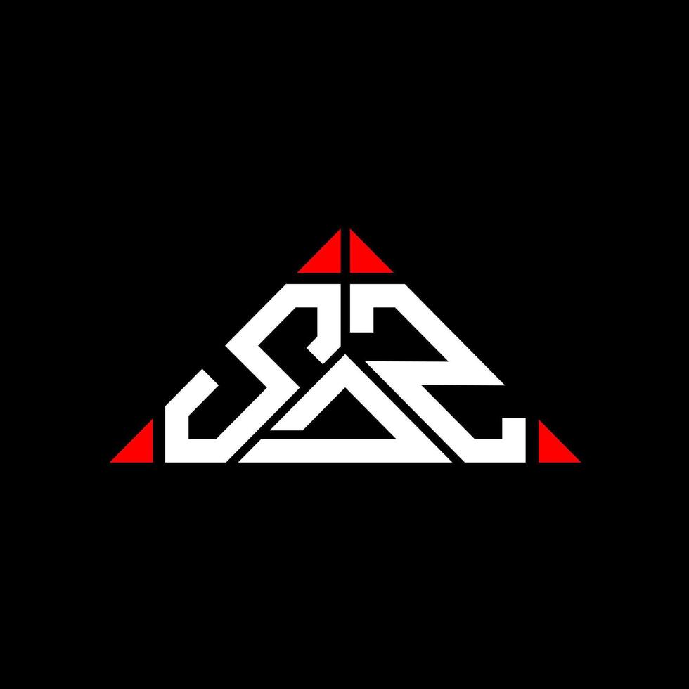 diseño creativo del logotipo de la letra sdz con gráfico vectorial, logotipo simple y moderno de sdz. vector