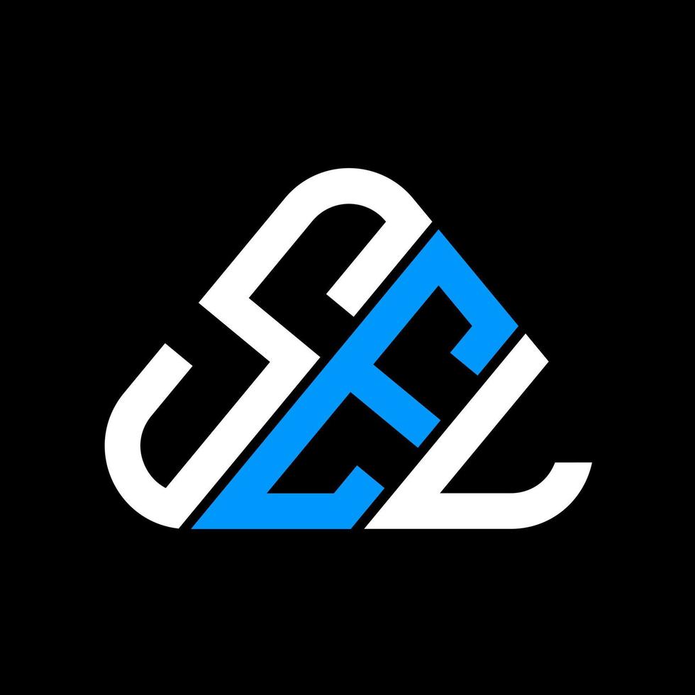 SEL letter logo creative design with vector graphic, SEL simple and modern logo.