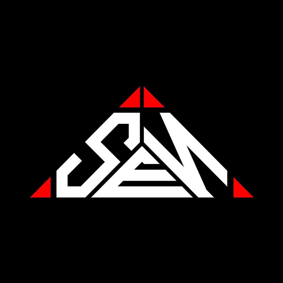 SEN letter logo creative design with vector graphic, SEN simple and modern logo.