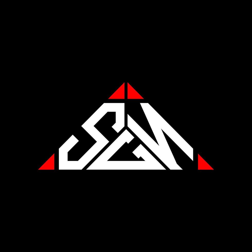 SGN letter logo creative design with vector graphic, SGN simple and modern logo.