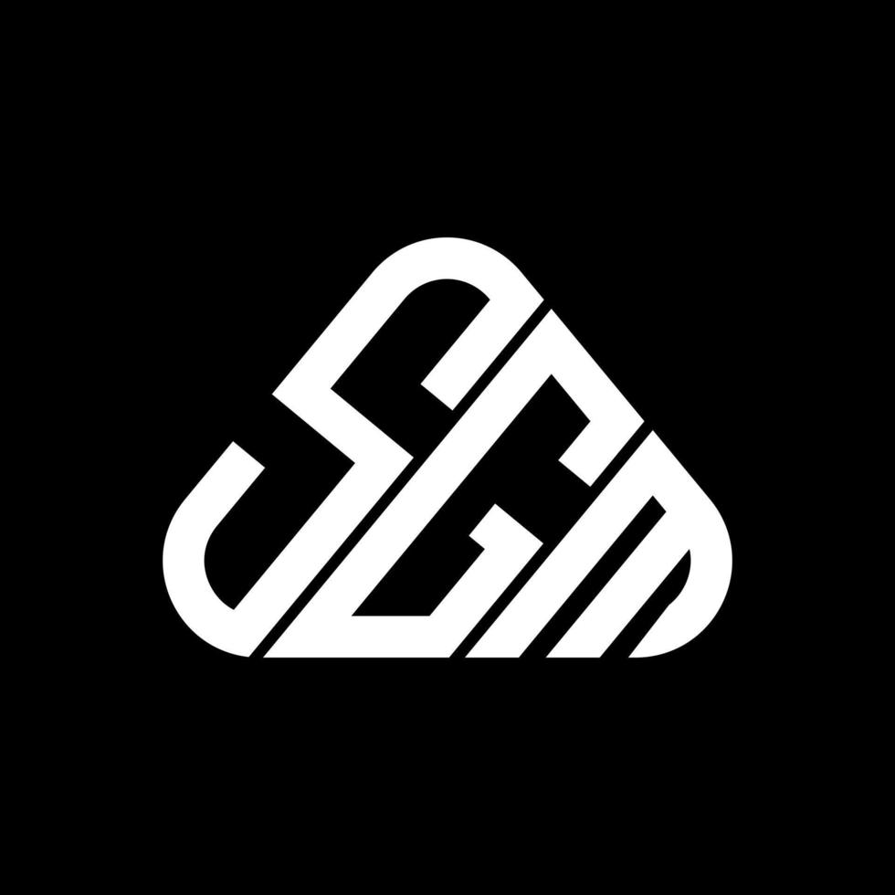 SGM letter logo creative design with vector graphic, SGM simple and modern logo.