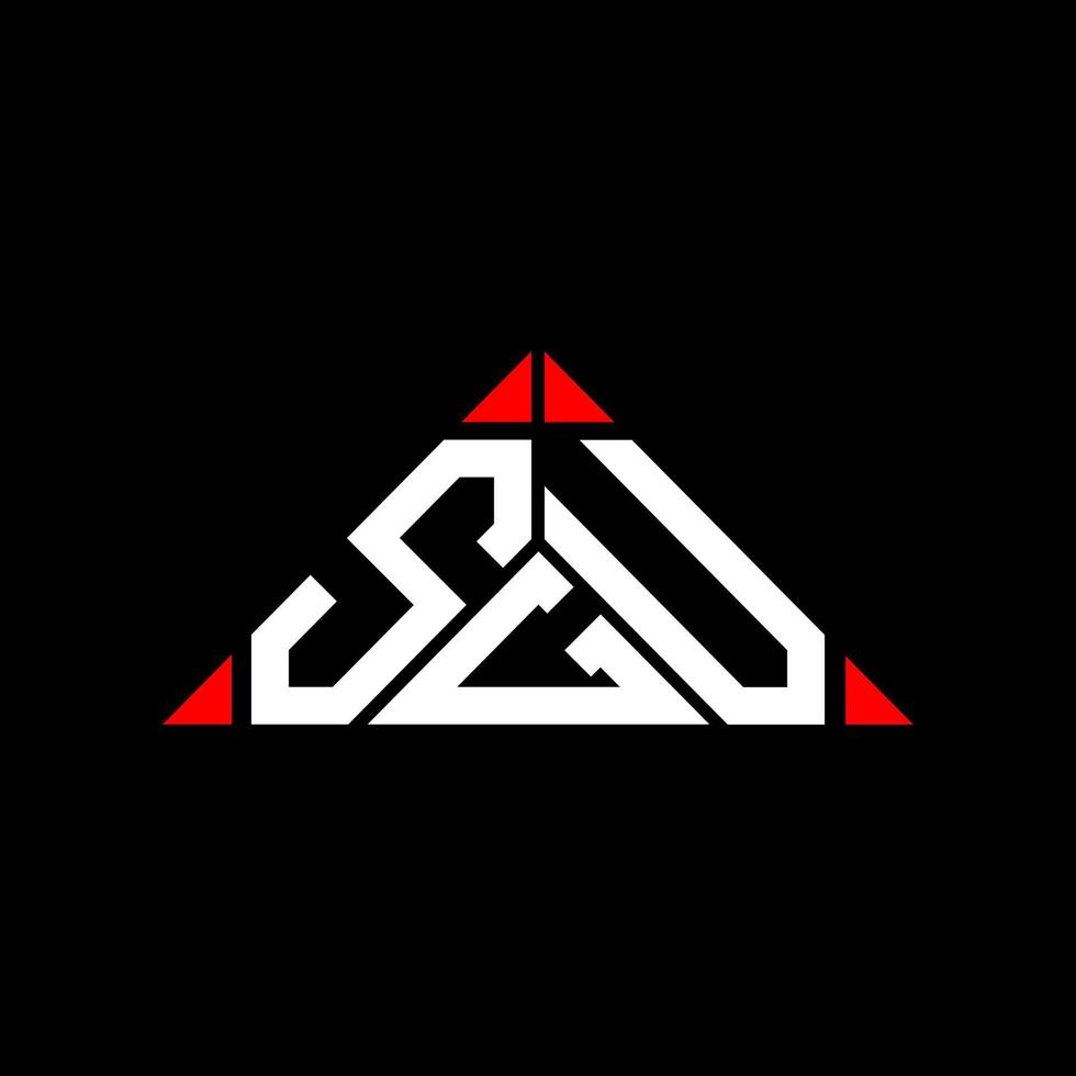 SGU letter logo creative design with vector graphic, SGU simple and modern logo.