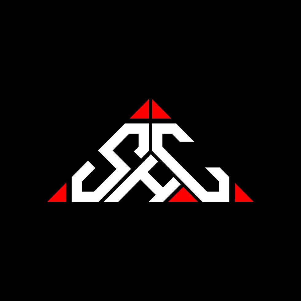 diseño creativo del logotipo de la letra shc con gráfico vectorial, logotipo simple y moderno de shc. vector
