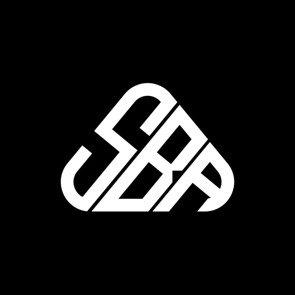 diseño creativo del logotipo de la letra sba con gráfico vectorial, logotipo simple y moderno de sba. vector