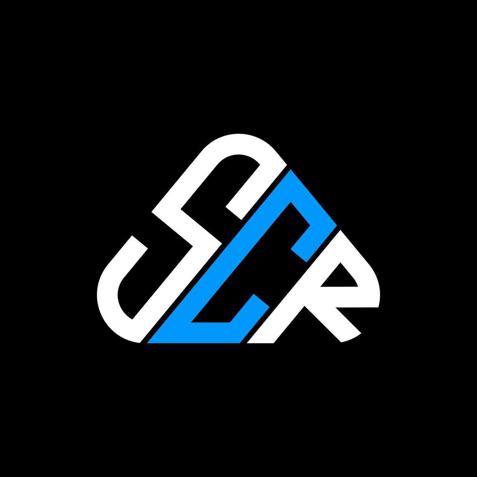 Diseño creativo del logotipo de la letra scr con gráfico vectorial, logotipo simple y moderno scr. vector