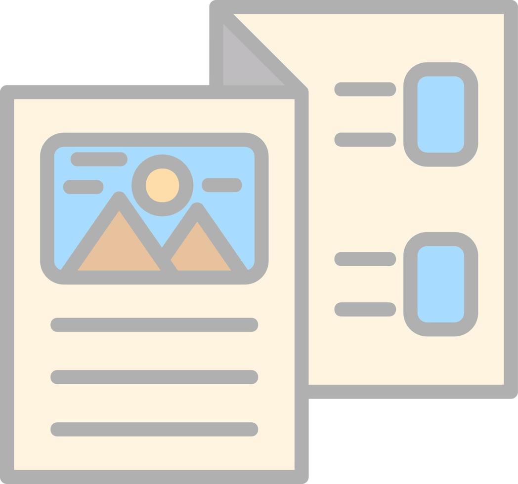 Brochure Vector Icon Design