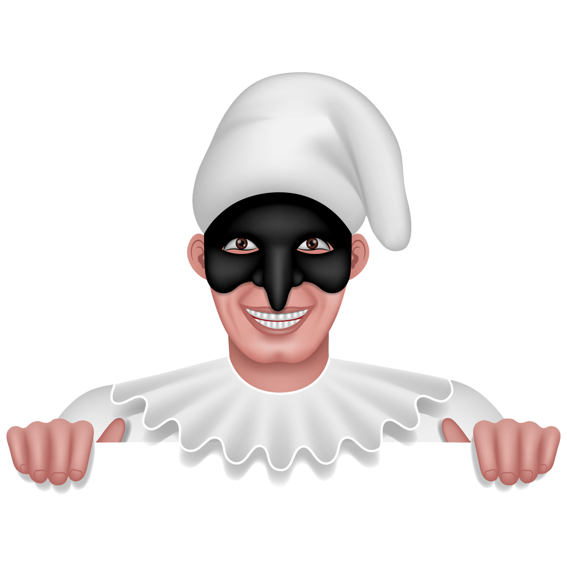 Italian traditional mask of Pulcinella. Carnival character 16926241