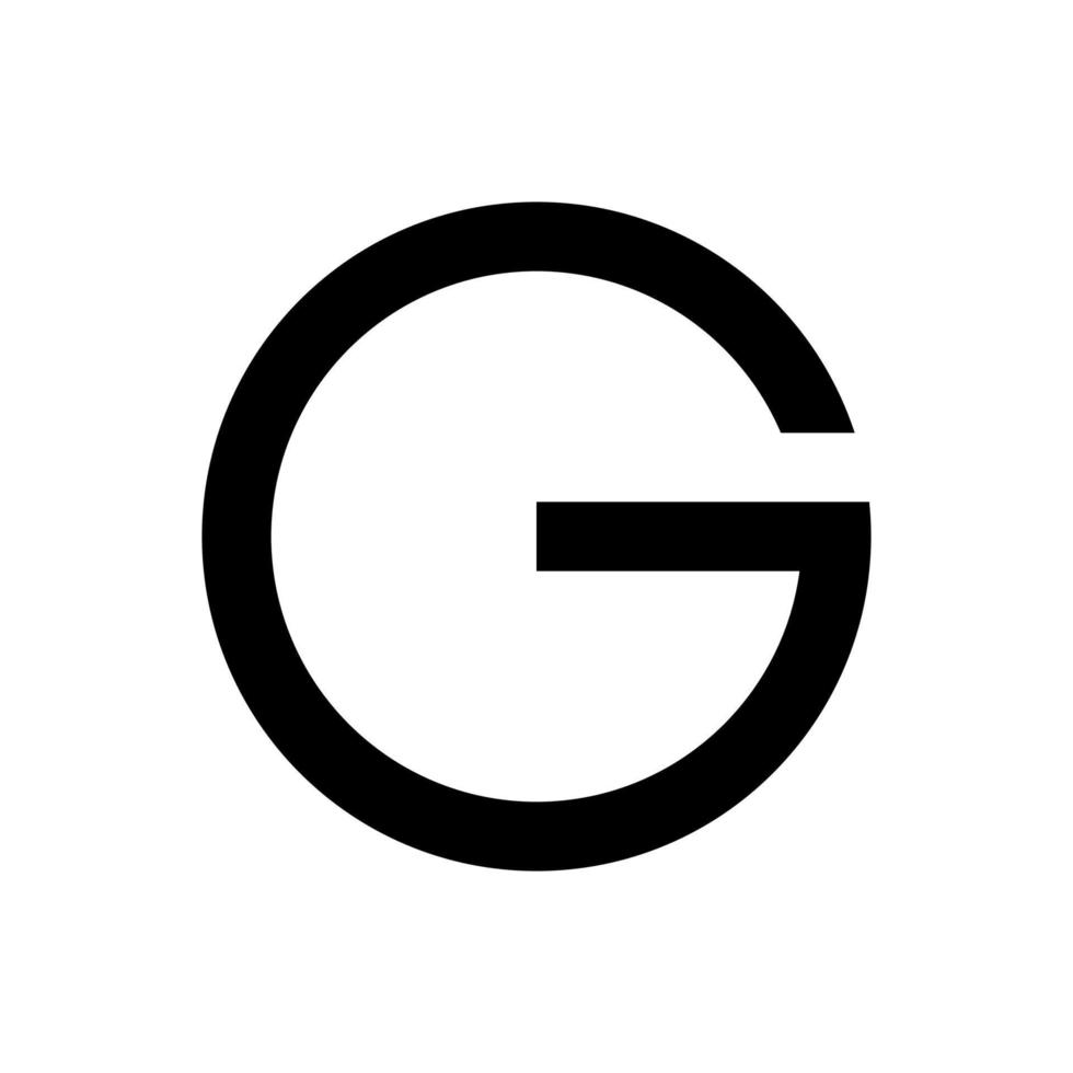 Letter 'G', Simple and To the Point Style for Logo or Graphic Design Element. Eye Catching, Memorable, Elegant,  and Modern Shaped. Vector Illustration