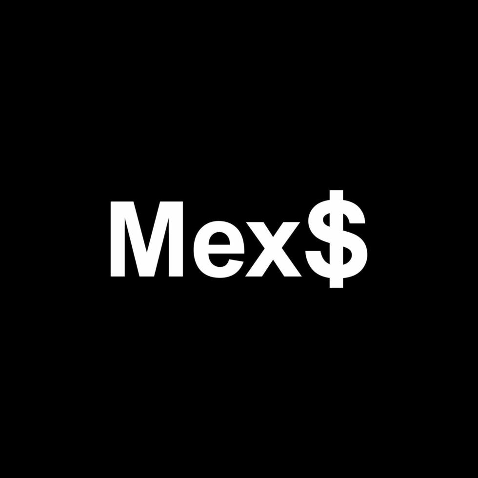 Mexico Currency Symbol. Mexican Peso Icon, MXN Sign. Vector Illustration