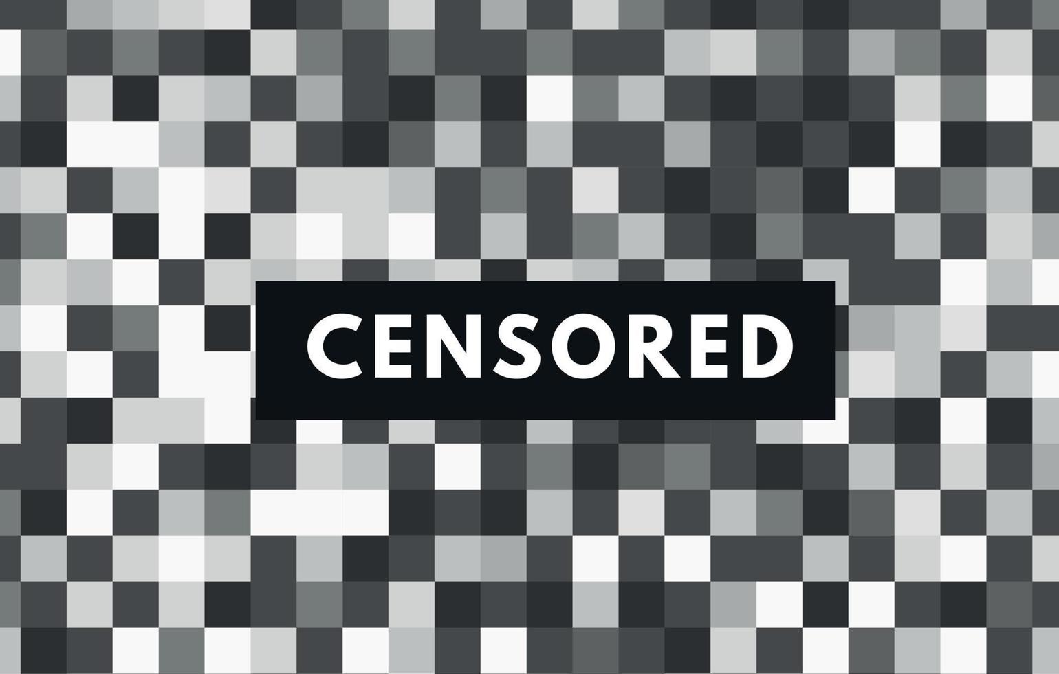 Censor blur effect texture isolated. Blurry pixel color censorship element, naked pixel blur. Vector nude skin censor pattern