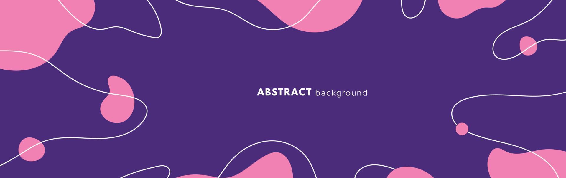 Trendy abstract background. Hand drawing various shapes and doodle objects. Composition of amorphous forms and lines in minimalist style. Vector Illustration.