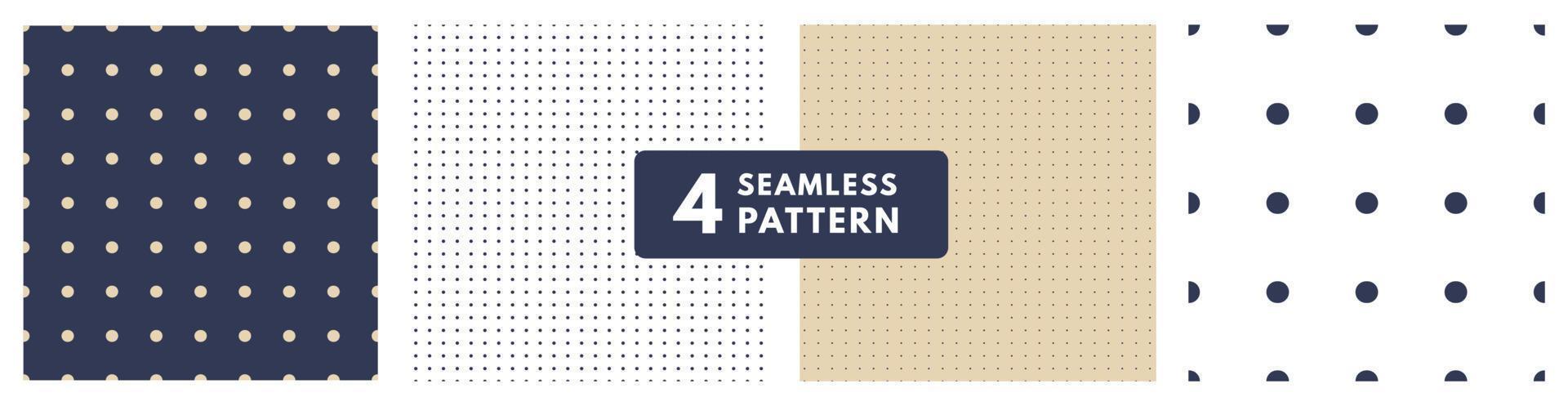 Set polka dots or bullet journal texture. Seamless monochrome pattern. Dotted background. Soft abstract geometric pattern. vector