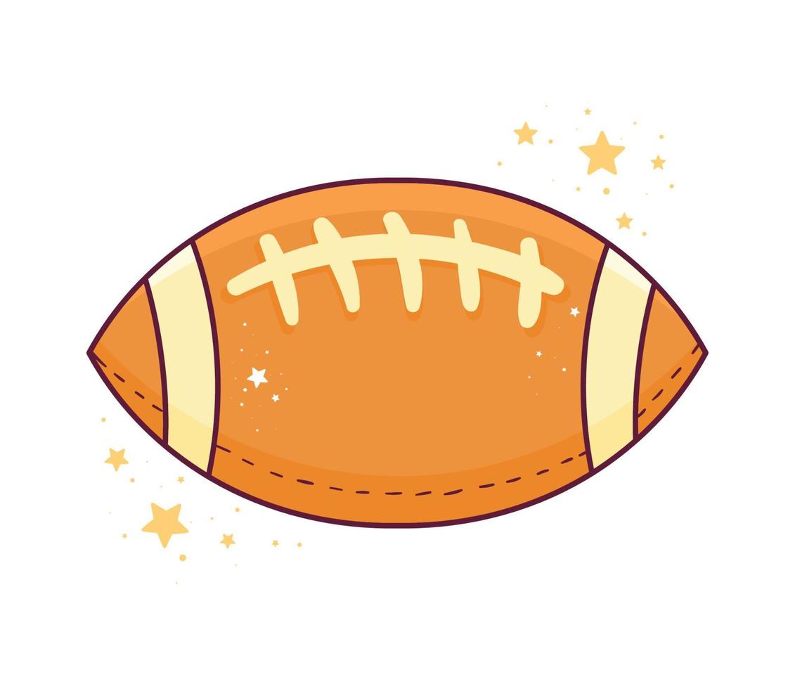 american football balloon equipment vector