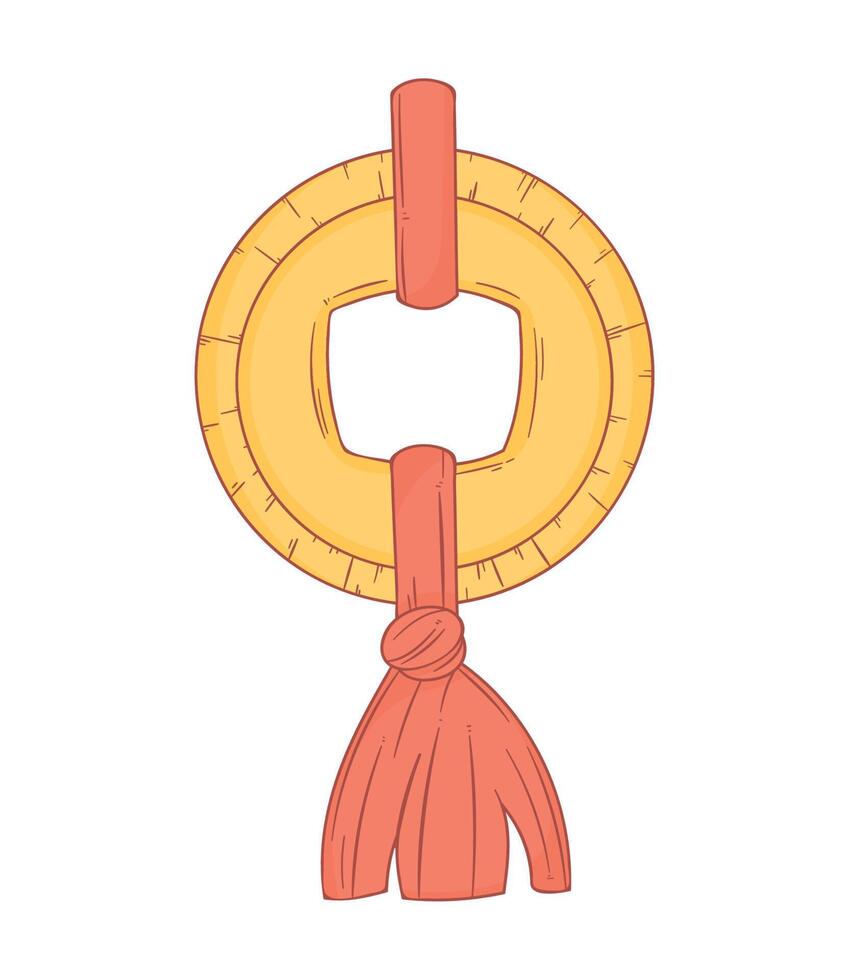 chinese coin hanging vector