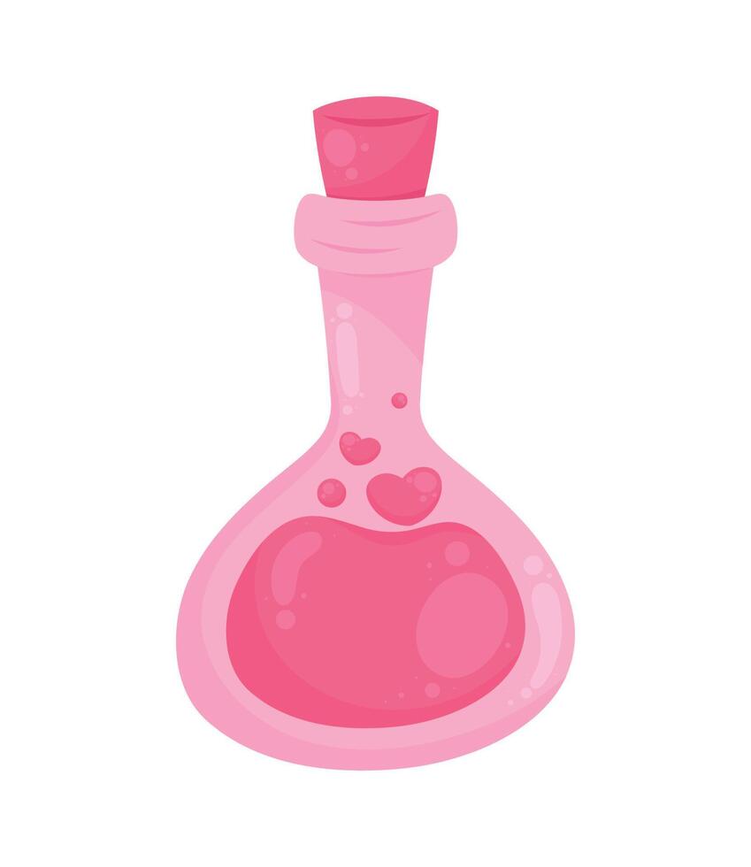 love potion with hearts vector
