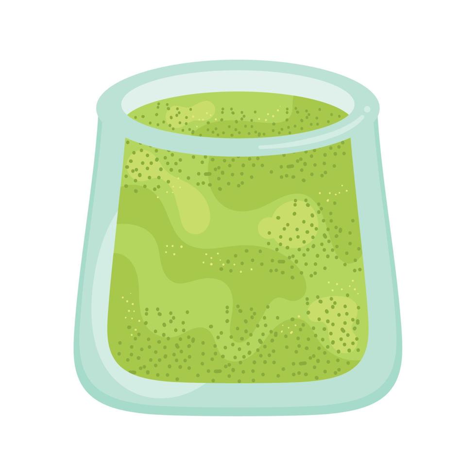 bebida de té en vaso vector