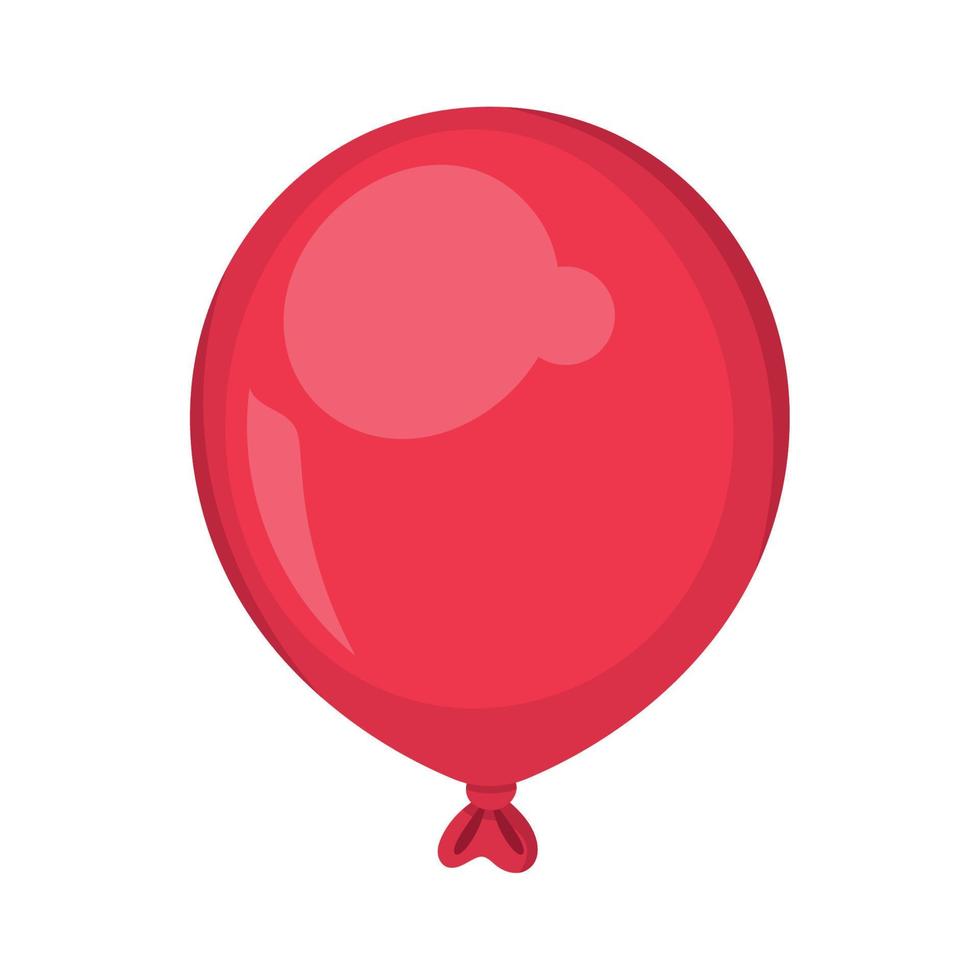 red balloon helium floating vector