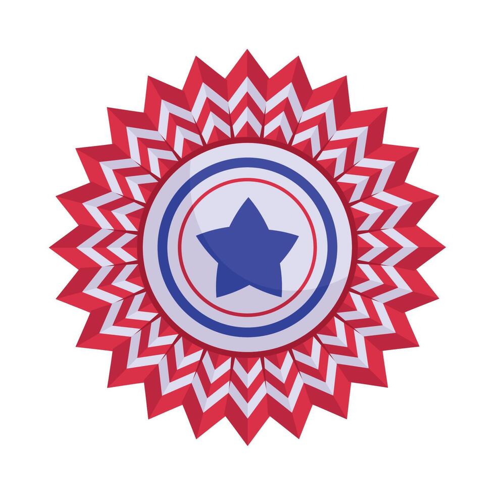 usa flag in lace vector