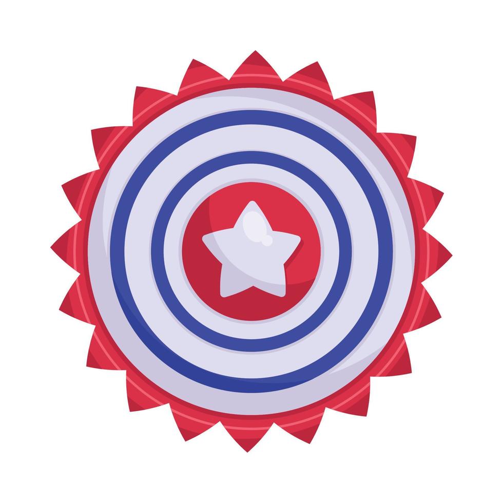 usa flag circular emblem vector