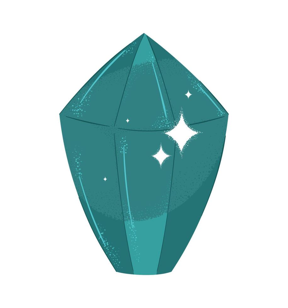 green quartz rock vector