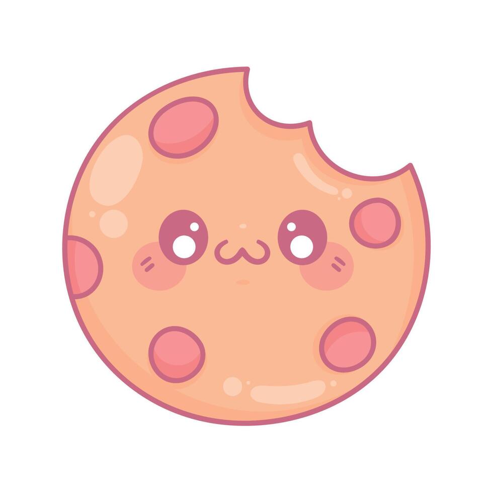 dulce galleta kawaii vector