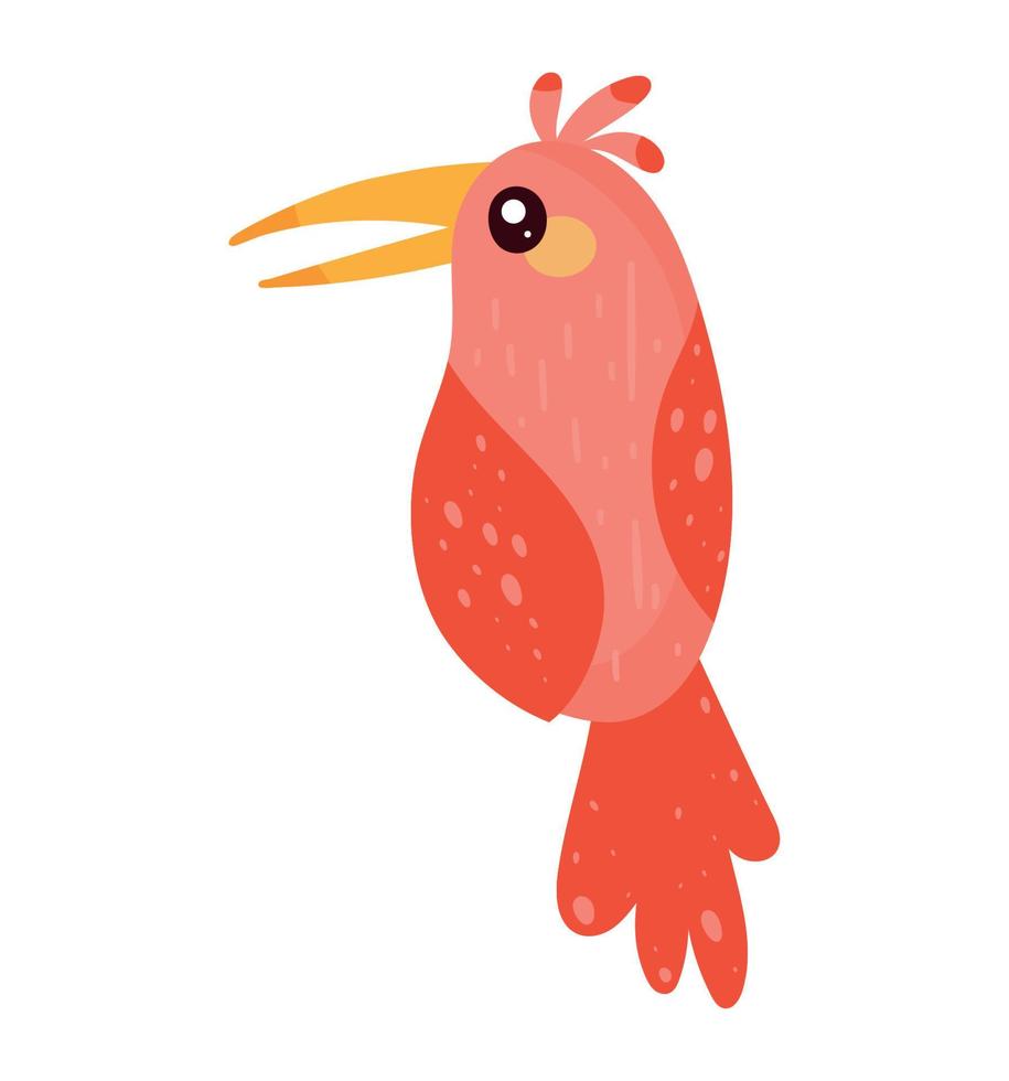 little cardinal bird vector