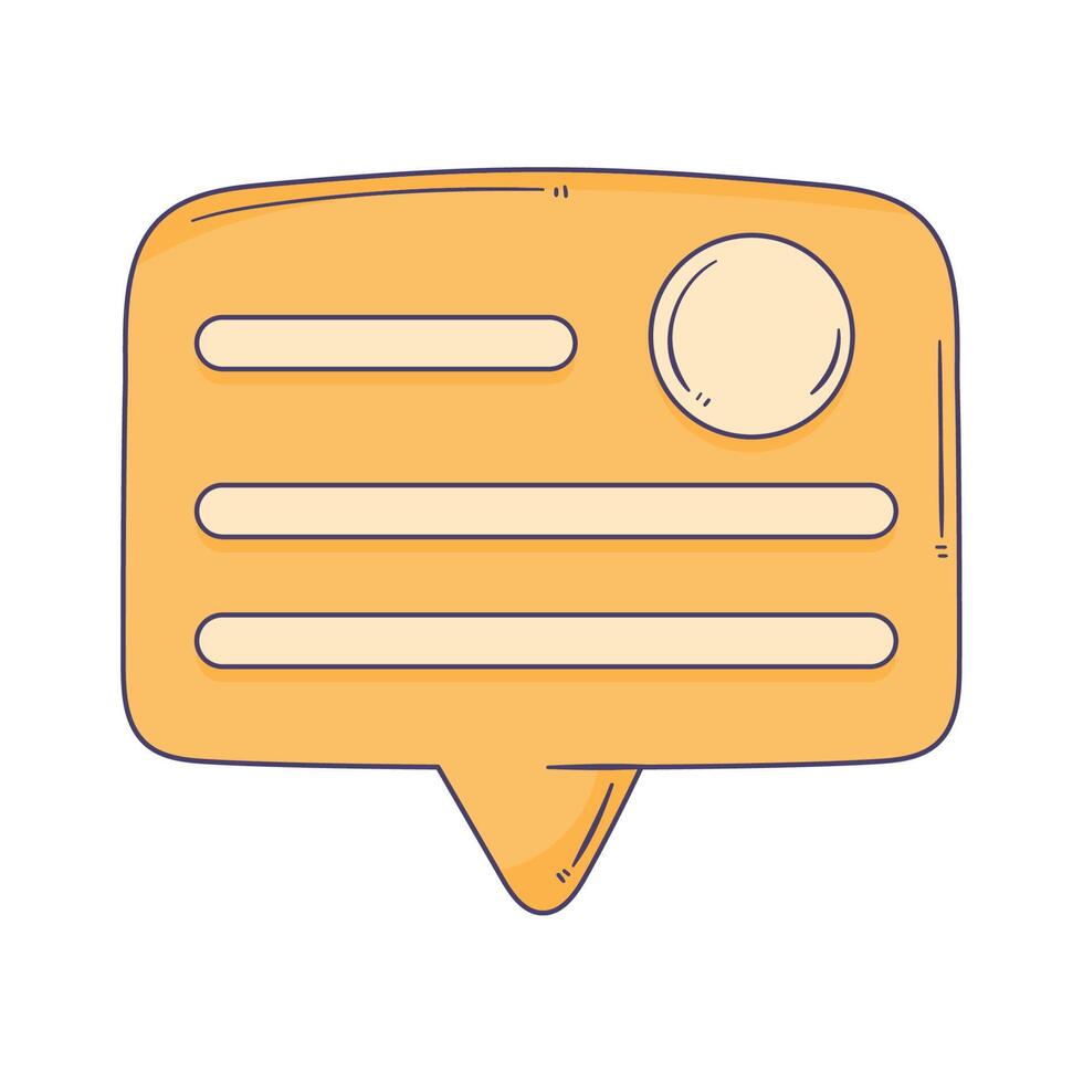 speech bubble message vector