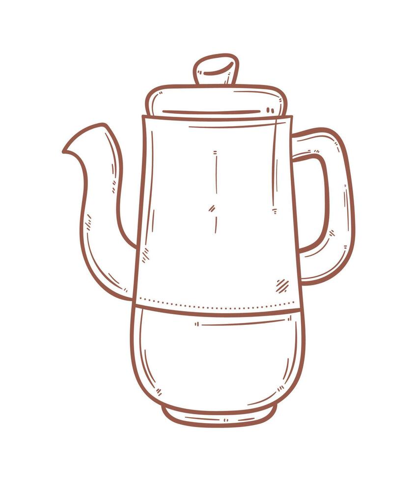 brown teapot doodle 16926917 Vector Art at Vecteezy