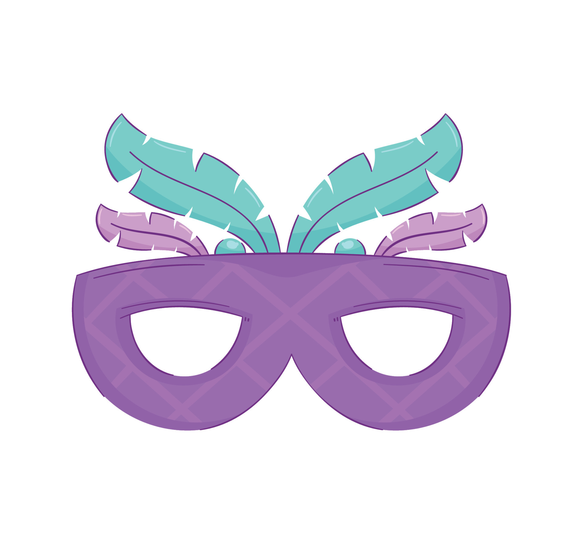 purple mardi gras mask 16926958 Vector Art at Vecteezy