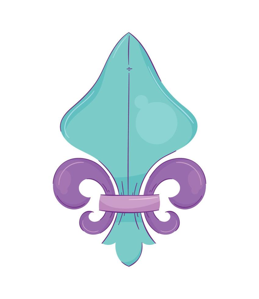 emblema de la flor de lis vector