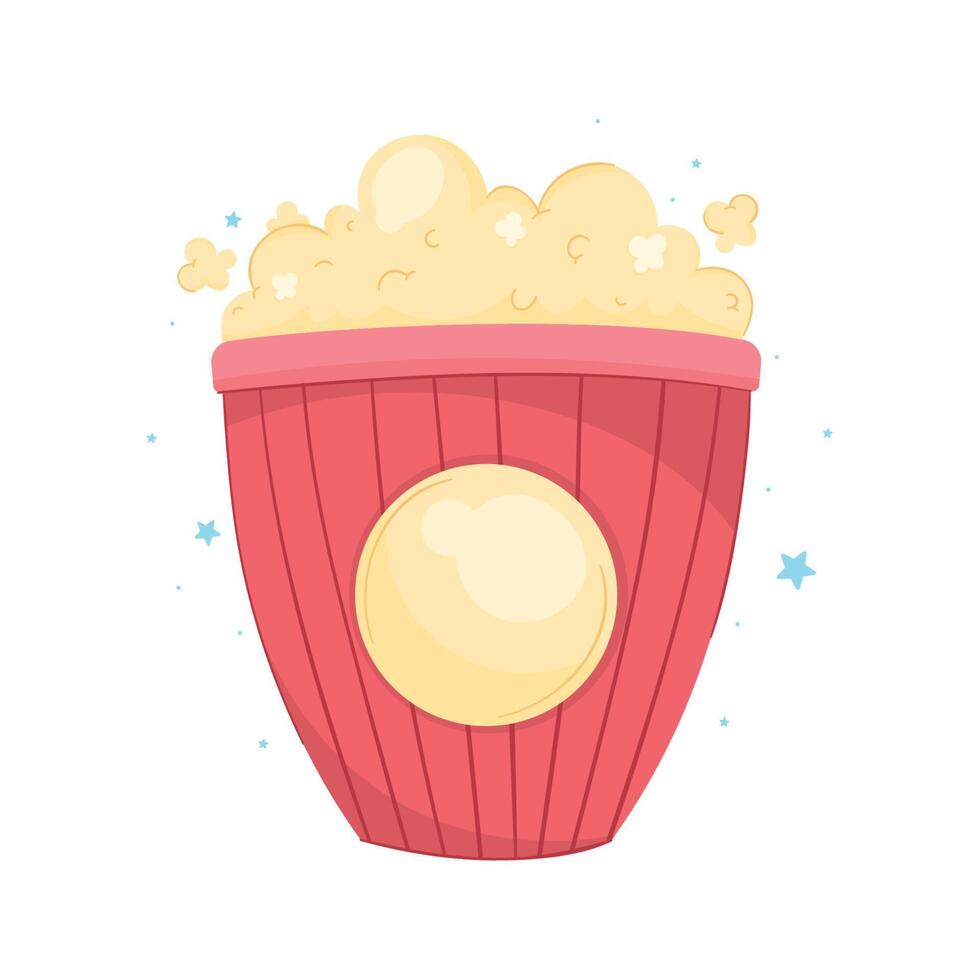 cinema pop corn vector