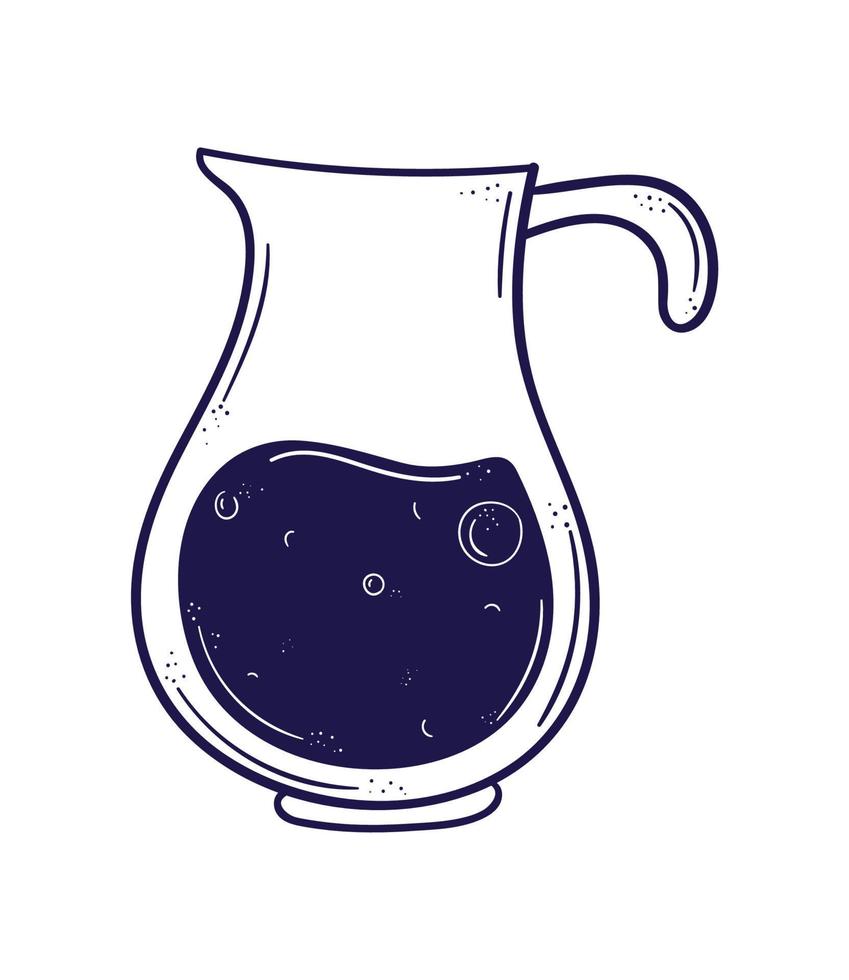 coffee drink in jar vector