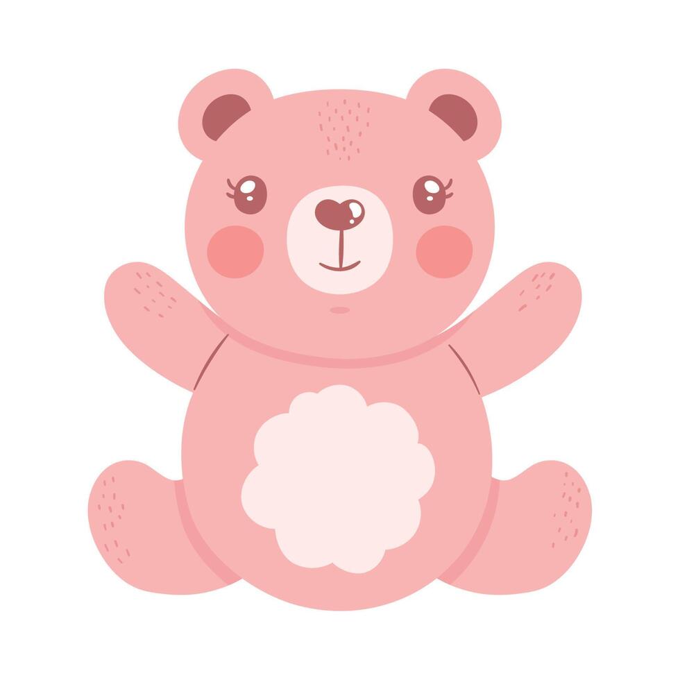Pink Teddy Vector Art, Icons, and Graphics for Free Download