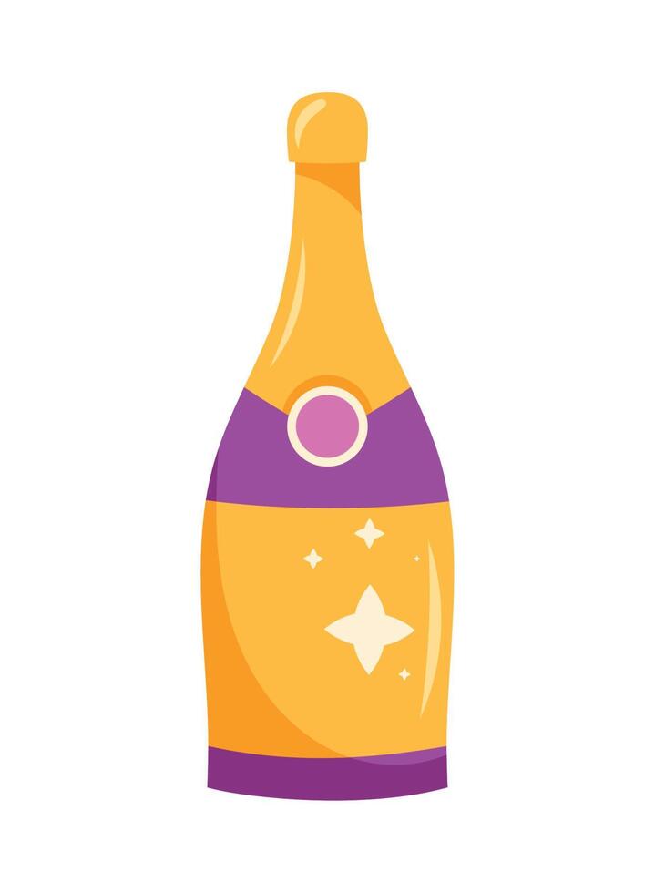 champagne bottle celebration vector