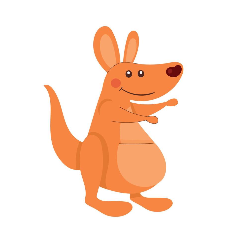 kangaroo traditional australian animal vector