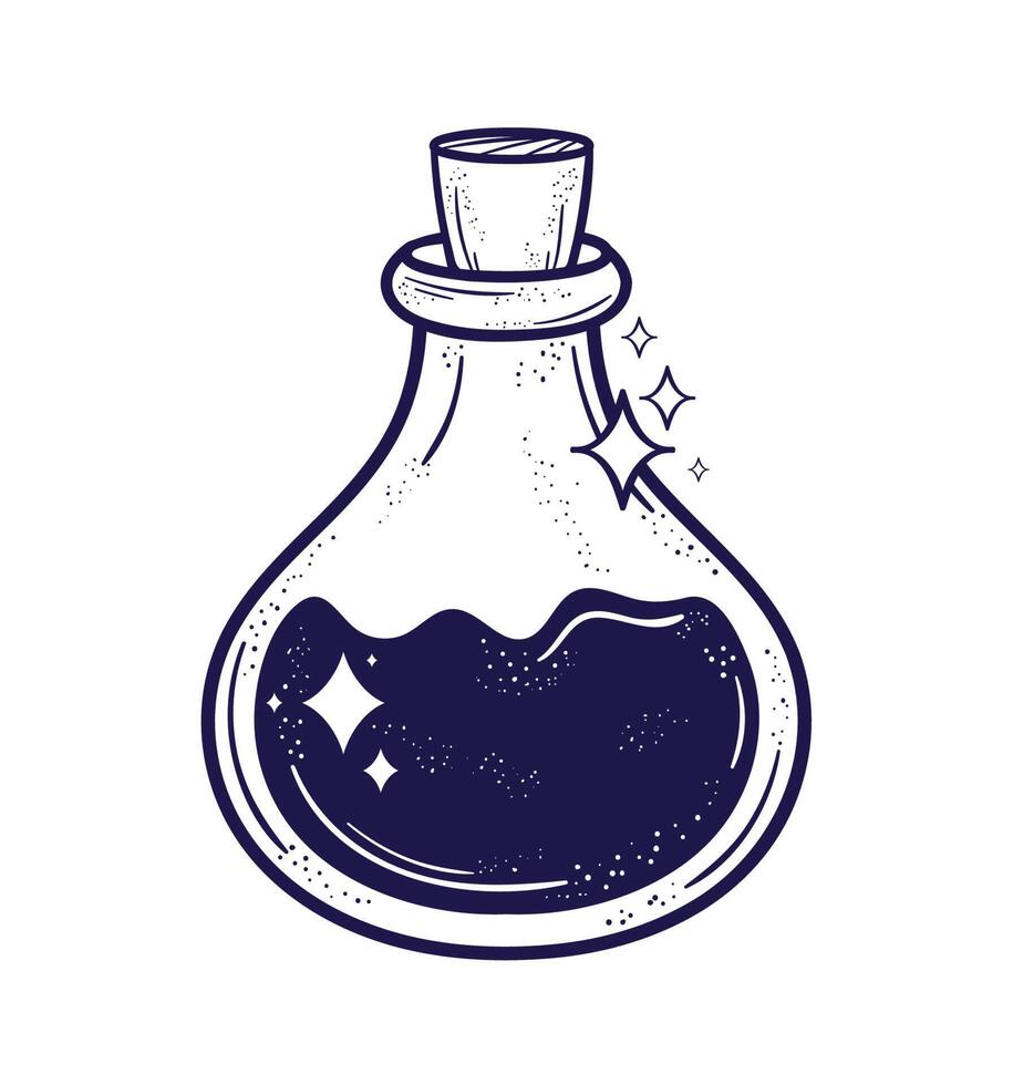 esoteric magic potion vector